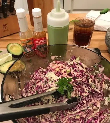 Image of You can make the slaw dressing the night before, it...