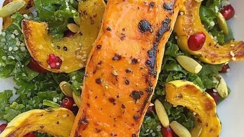 Image of Scotch Bonnet Pepper & Honey Broiled Salmon