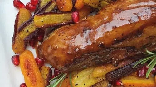 Image of Habanero Mustard & Pomegranate Glazed Pork Tenderloin