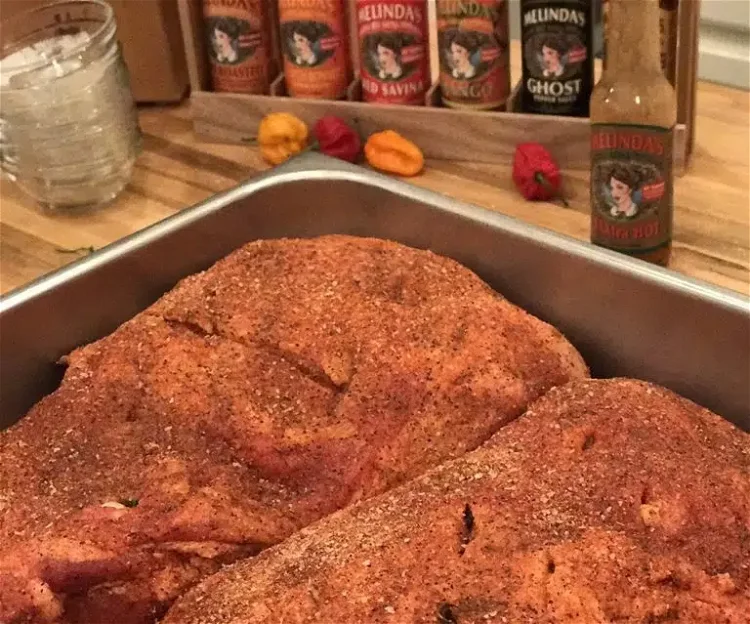 Image of Coat the entire butt with the Figgy Piggy Rub. place...