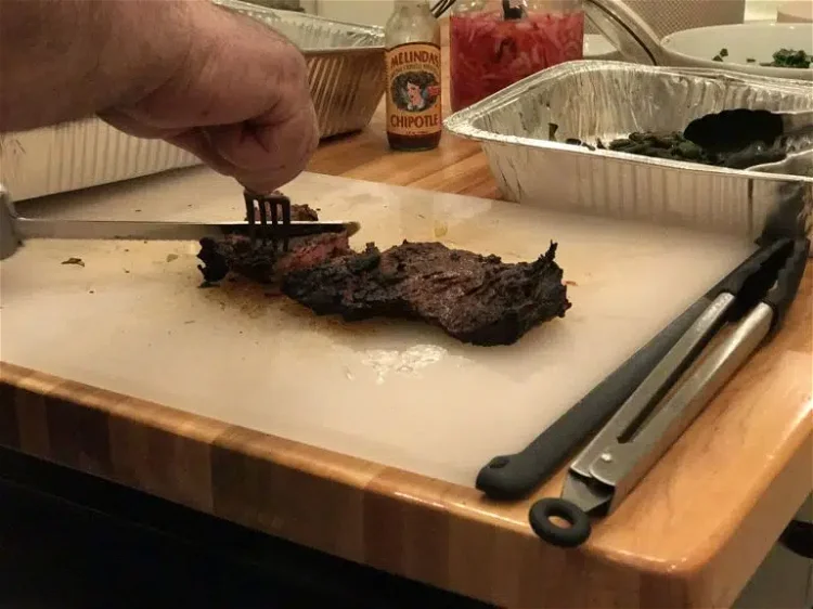 Image of Slice your steak thinly against the grain and serve immediately!...