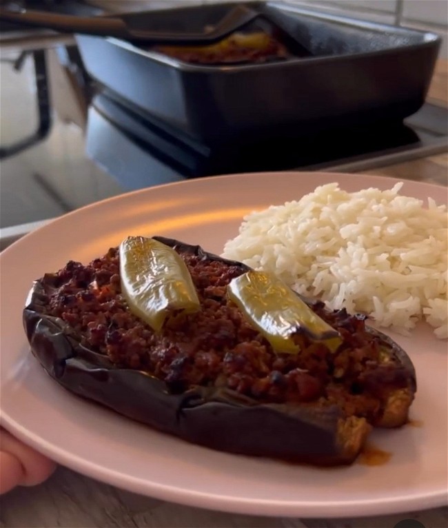 Image of Gefüllte Aubergine ohne anbraten