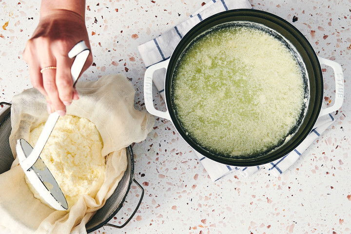 Recipe step 3: LINE a fine-mesh strainer with cheesecloth and ...