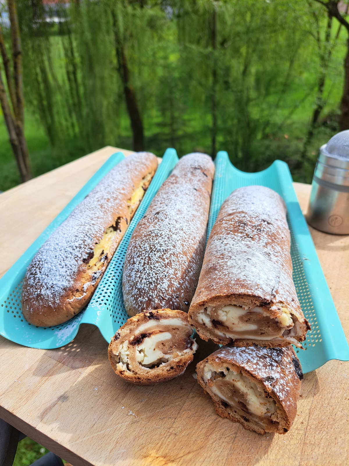 Süße Schoko-Vanille-Baguettes