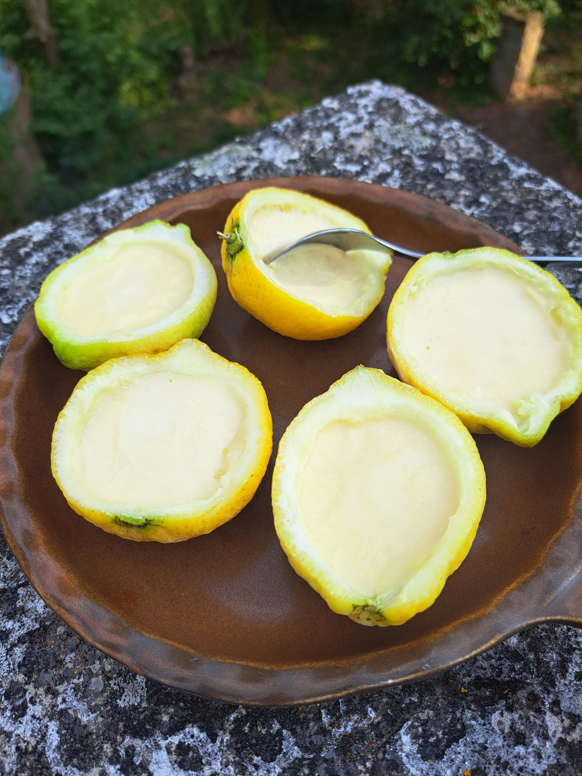 zartschmelzendes Zitroneneis