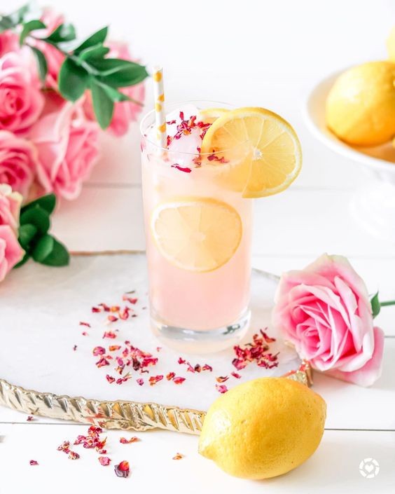 Image of Rose Syrup Lime Cocktail