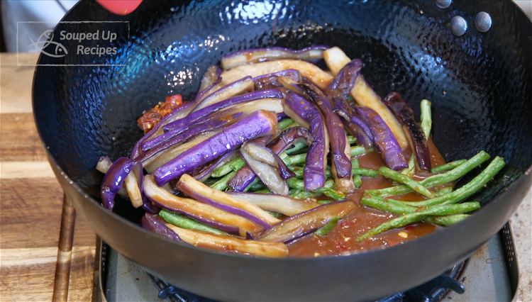 Image of Introduce the yard beans and the eggplant back into the...
