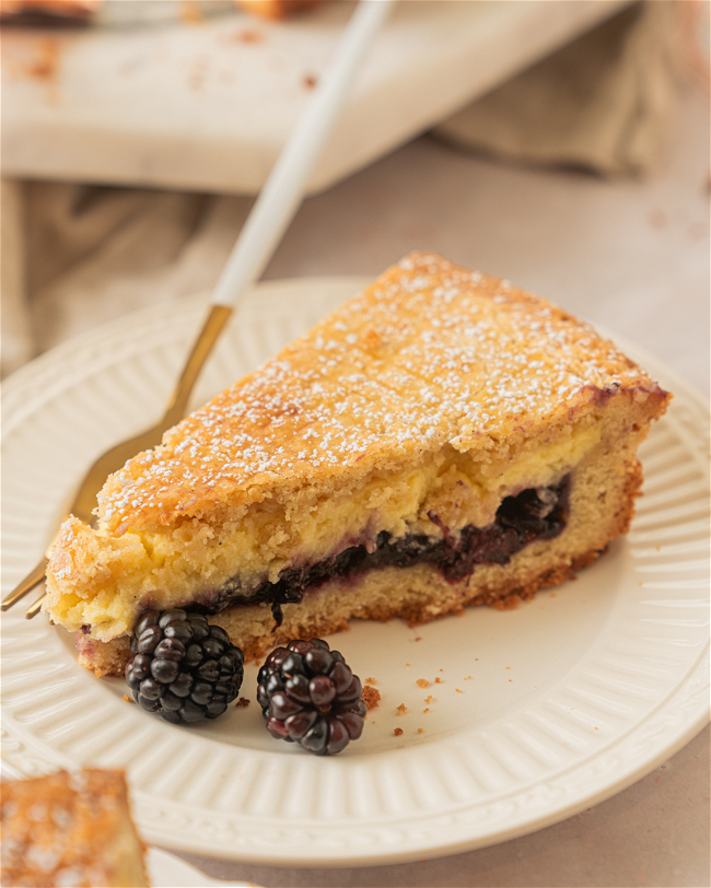 Image of Blackberry Gateau Basque - Classic French Almond Tart