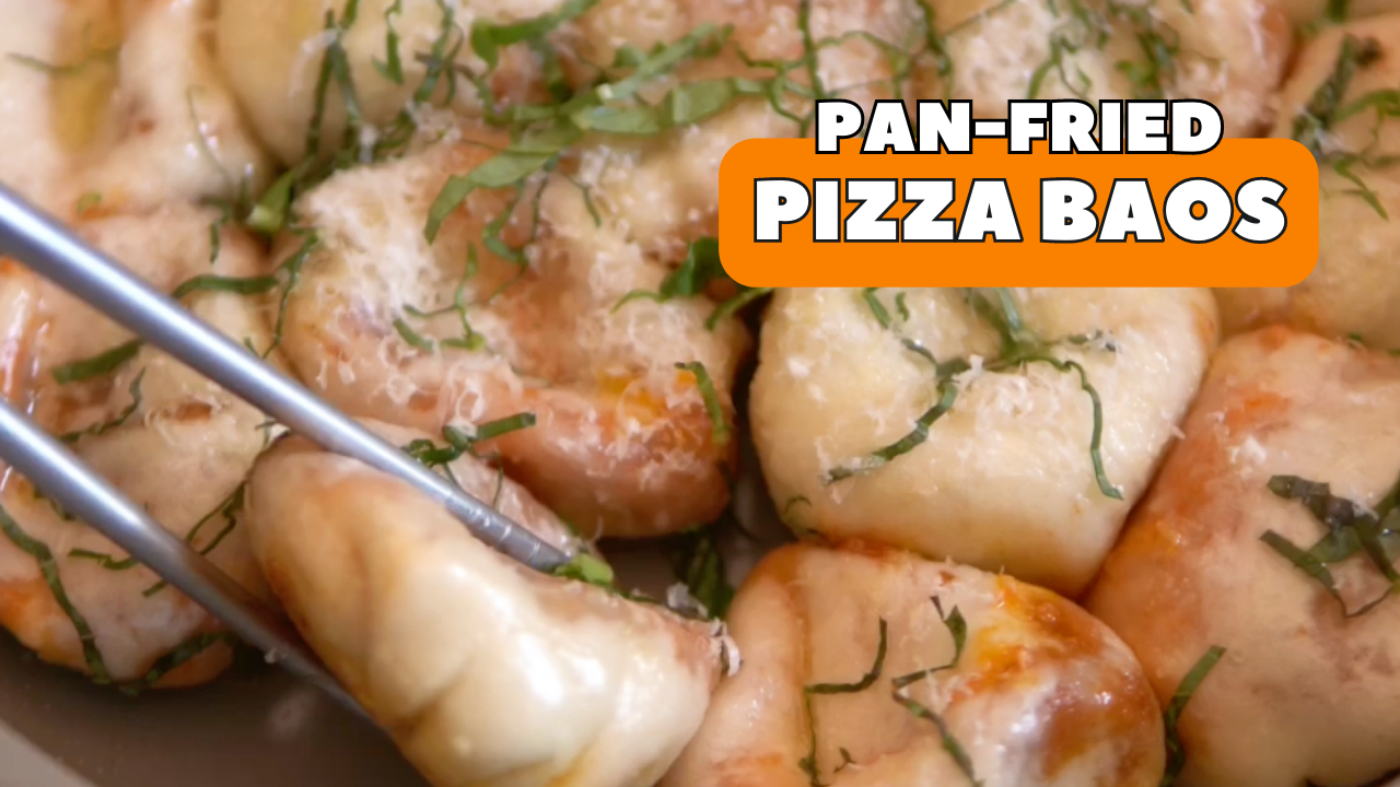 Image of Pan-Fried Pizza Baos