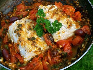GRILLED WAHOO (ONO) IN TOMATO