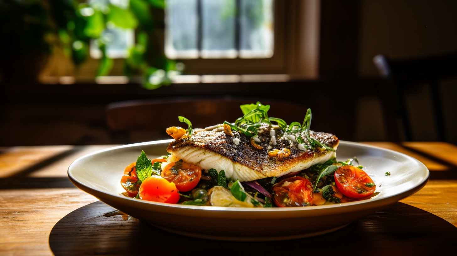 Image of Branzino with Panzanella Salad