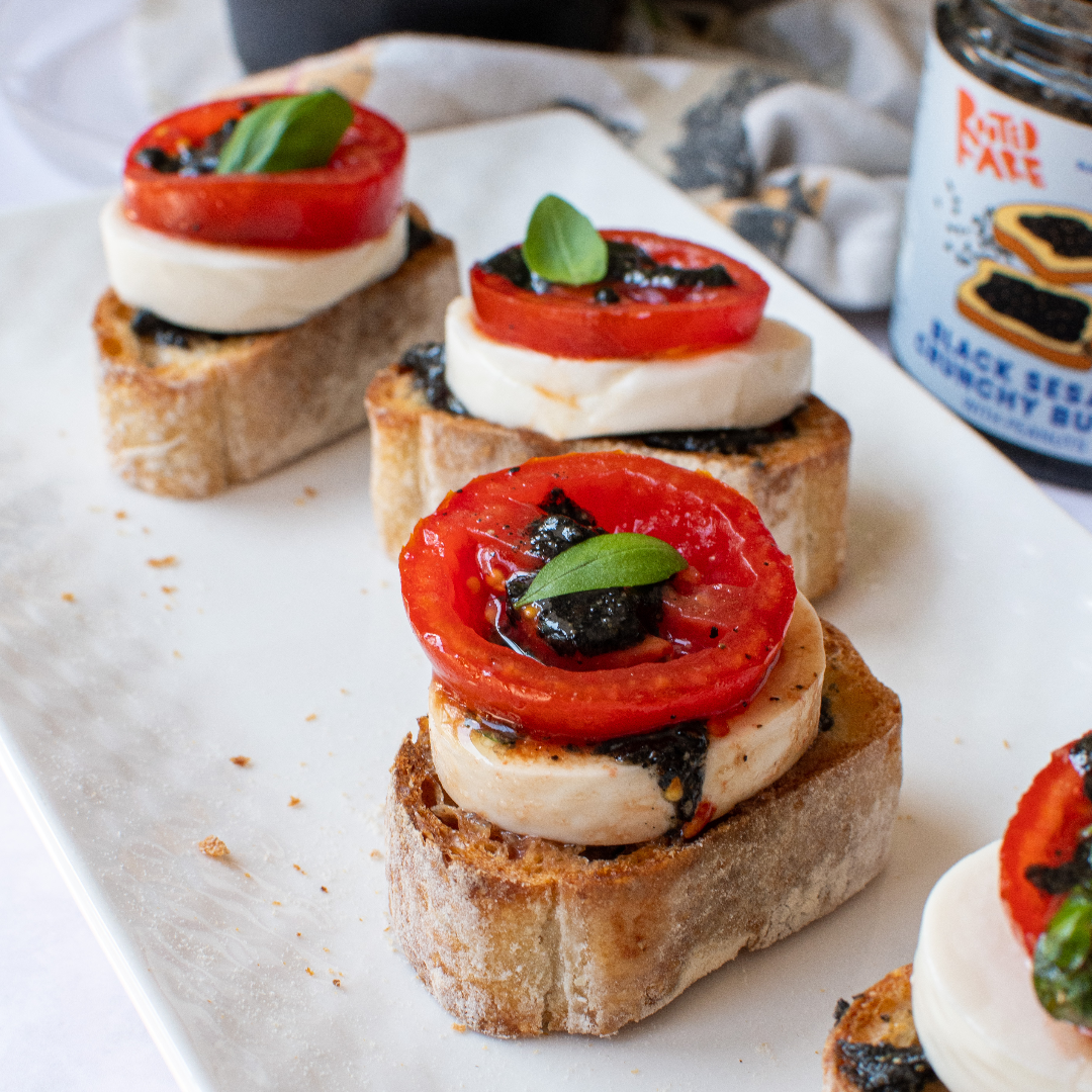 Black Sesame Bruschetta