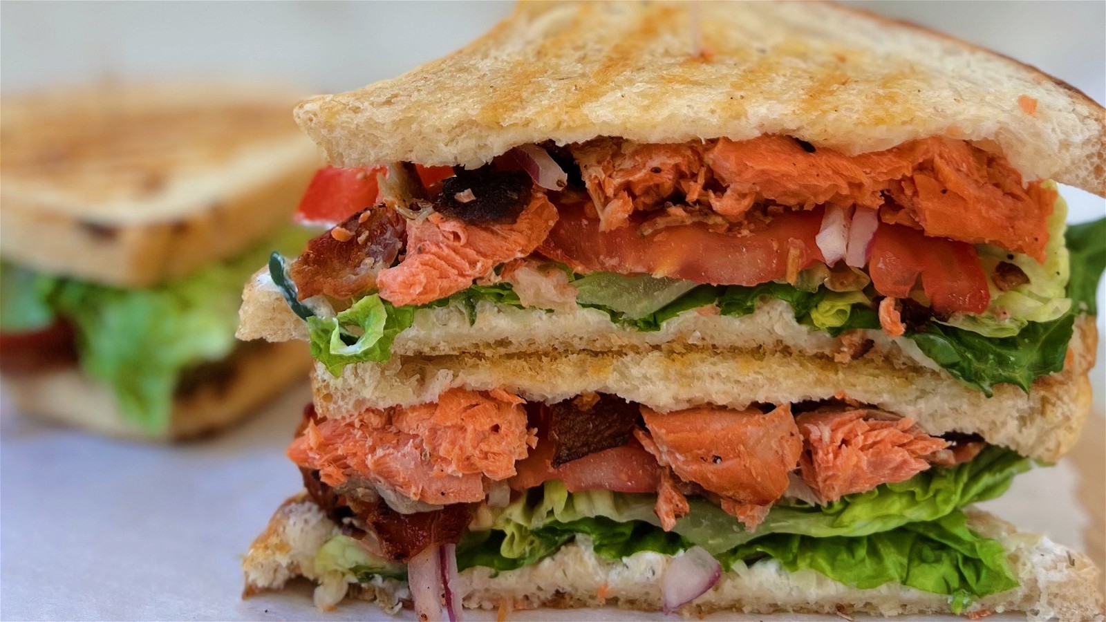 Image of BLT with Grilled Sockeye Salmon