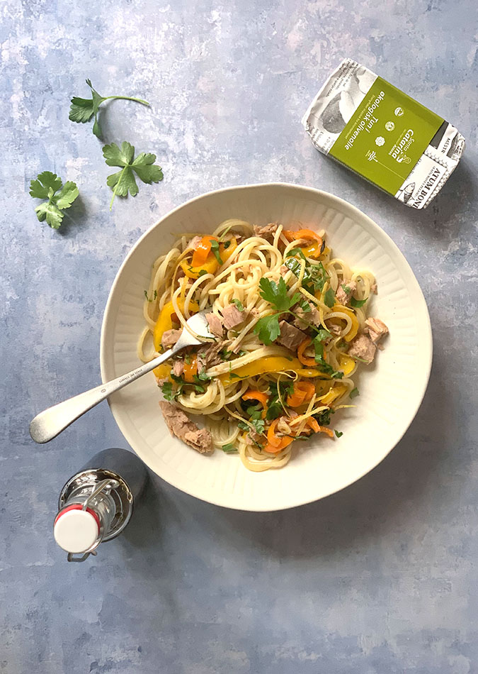 Spaghetti med tun