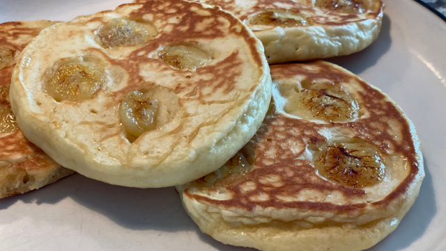 Image of Sour Cream Pancakes with fruit