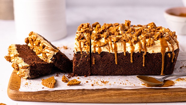 Image of Chocolate Biscoff Loaf Cake 