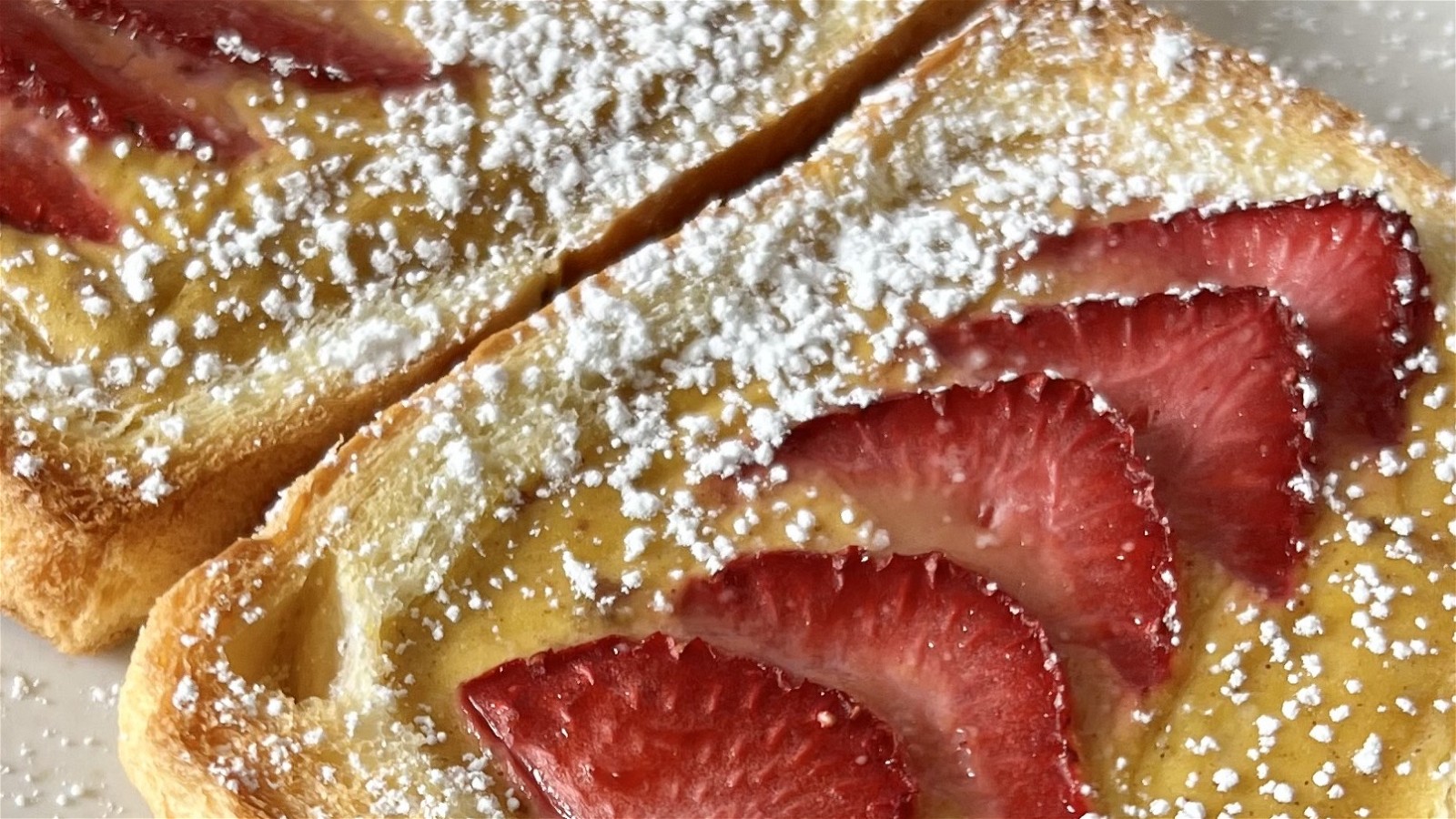 Image of Strawberry Custard Toast
