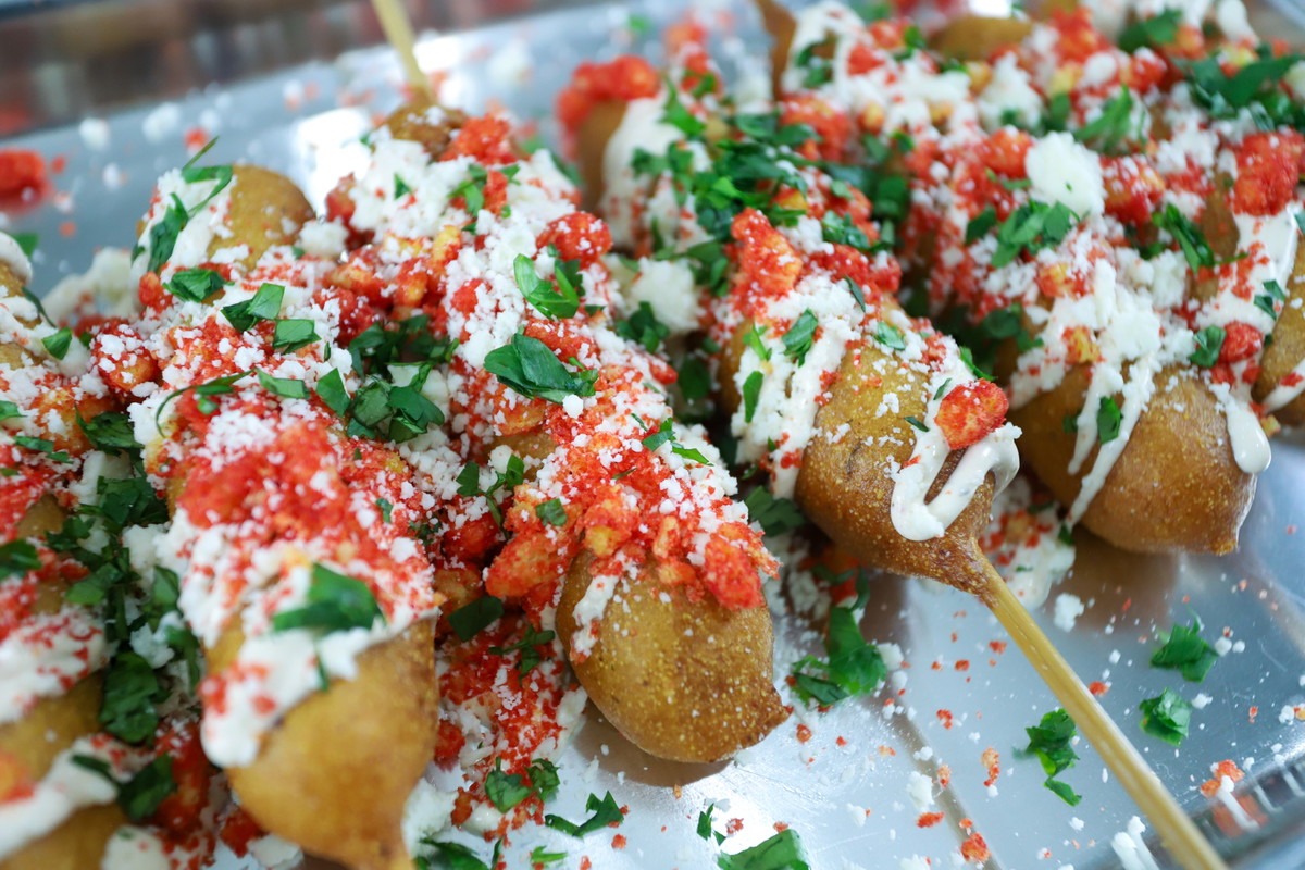 Street Corn Corn Dogs