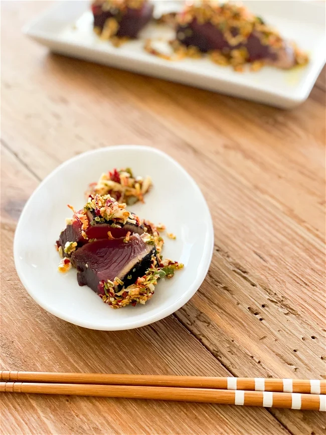 Image of 乾燥野菜マリネで食べる「カツオのたたき」