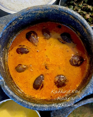 Rani's Kathirikkai (Brinjal) Kaara Kuzhambu