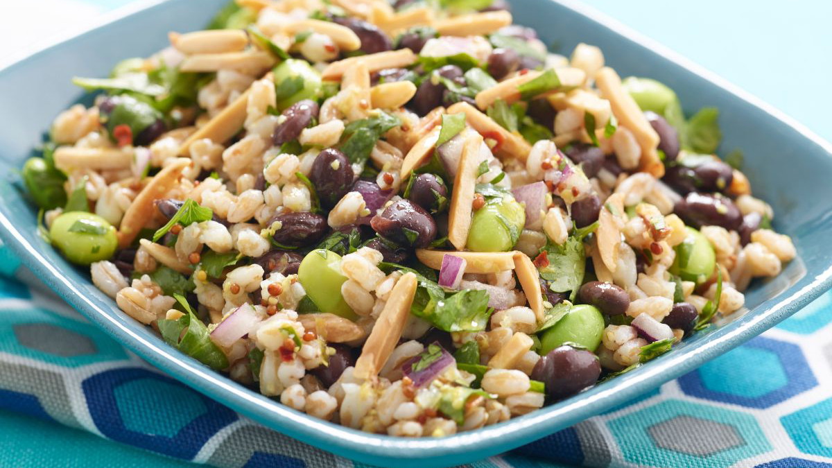 Image of Almond, Farro and Black Bean Salad