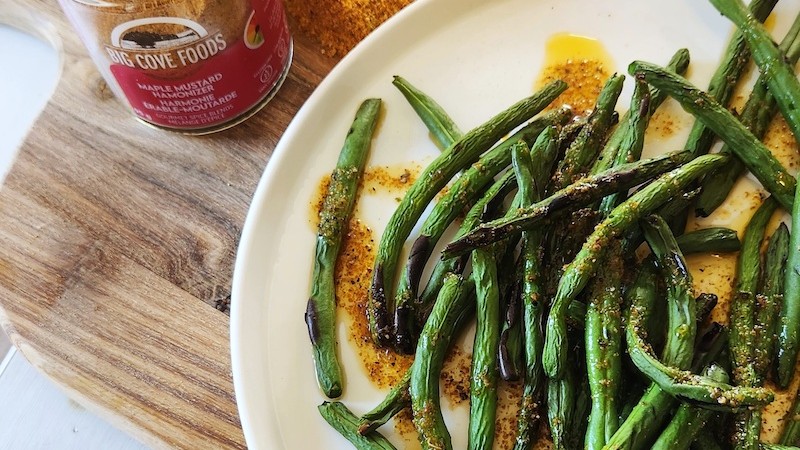 Image of BBQ'D Green Beans in Butter Sauce