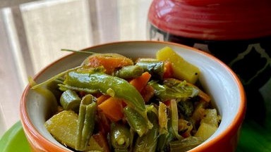 Image of Healthy, Low fat mixed veggie subzi for rotis 