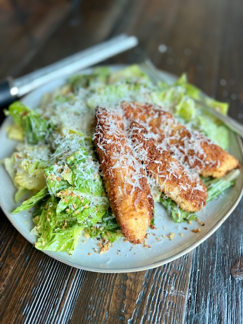 Crispy Chicken Caesar Salad