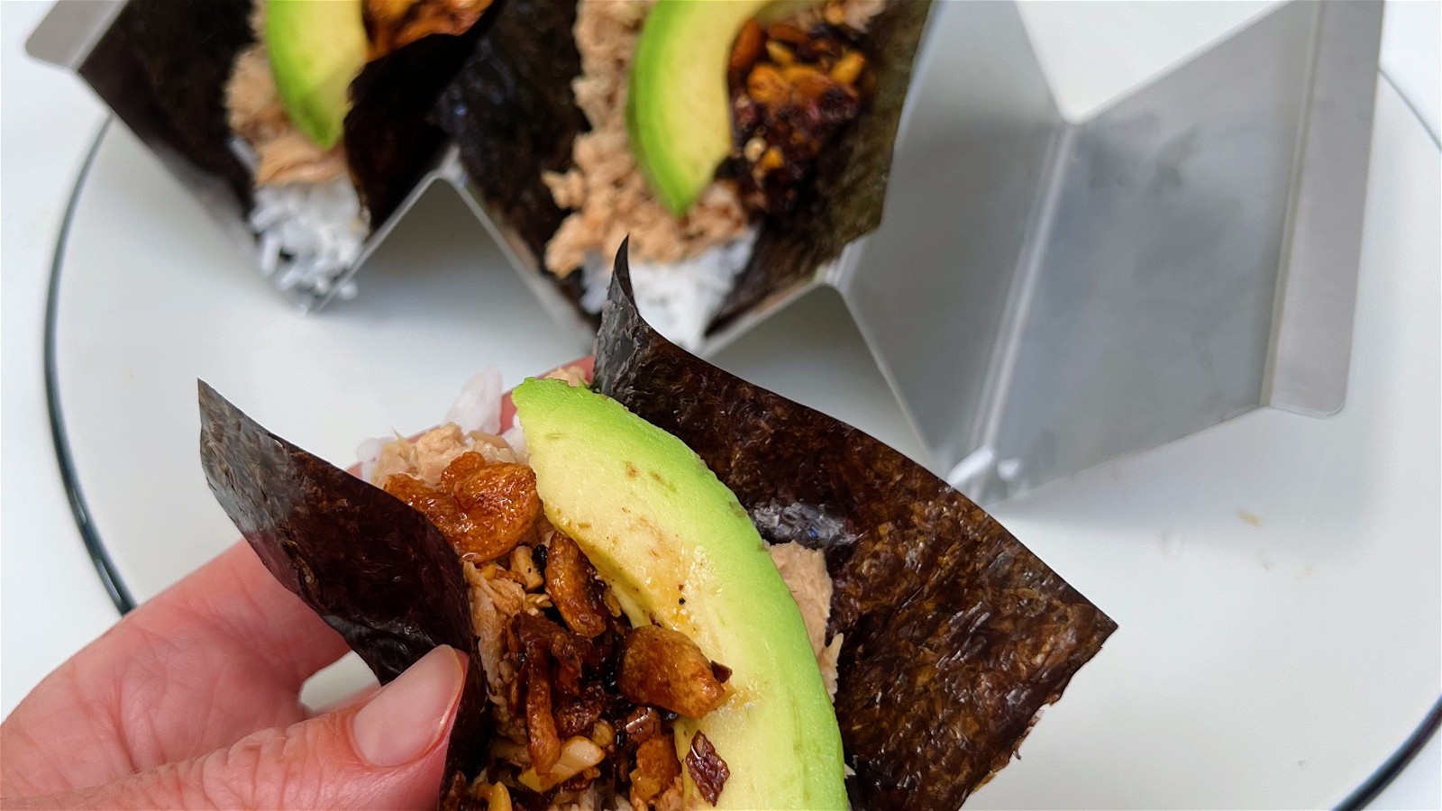 Image of Spicy Tuna Sushi Tacos