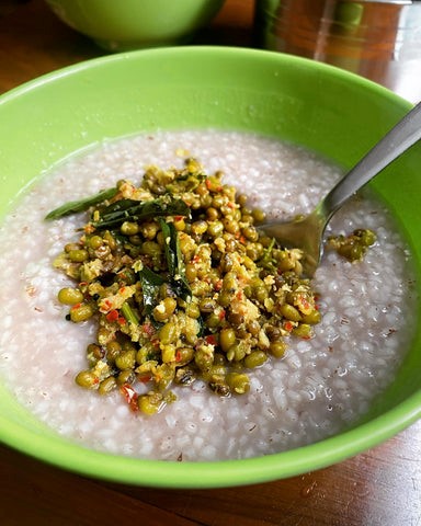 Green Moong / Cheru Payar Thoran  - A Kerala dish 