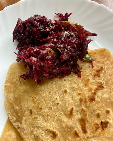 Beetroot Subzi for Rotis - My sister's recipe