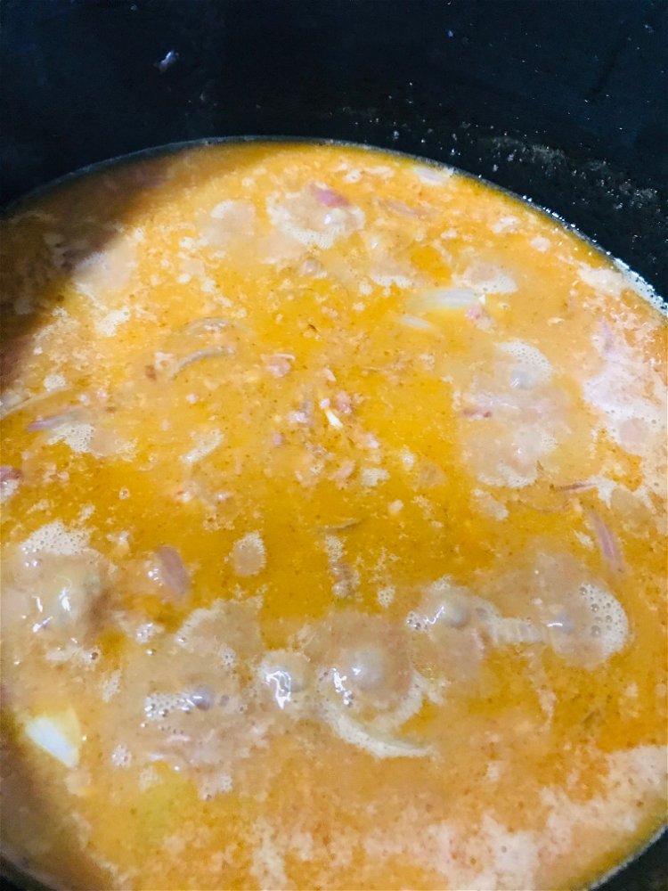 Image of Filling needs to thicken. If its too watery your mash...