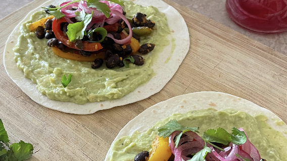 Image of Mingle's Taco Tuesday Revolution with Black Bean + Capsicum Tacos
