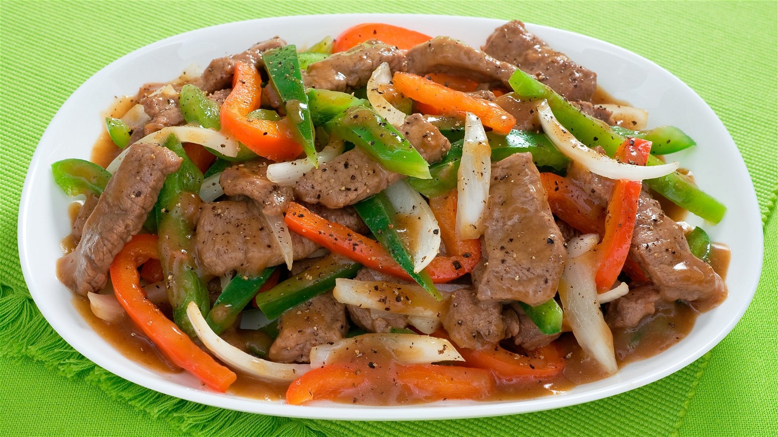 Image of STIR FRY BEEF and PEPPERS