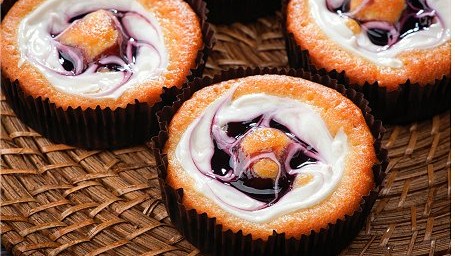 Image of KETO CHEESECAKE BLUEBERRY MUFFINS