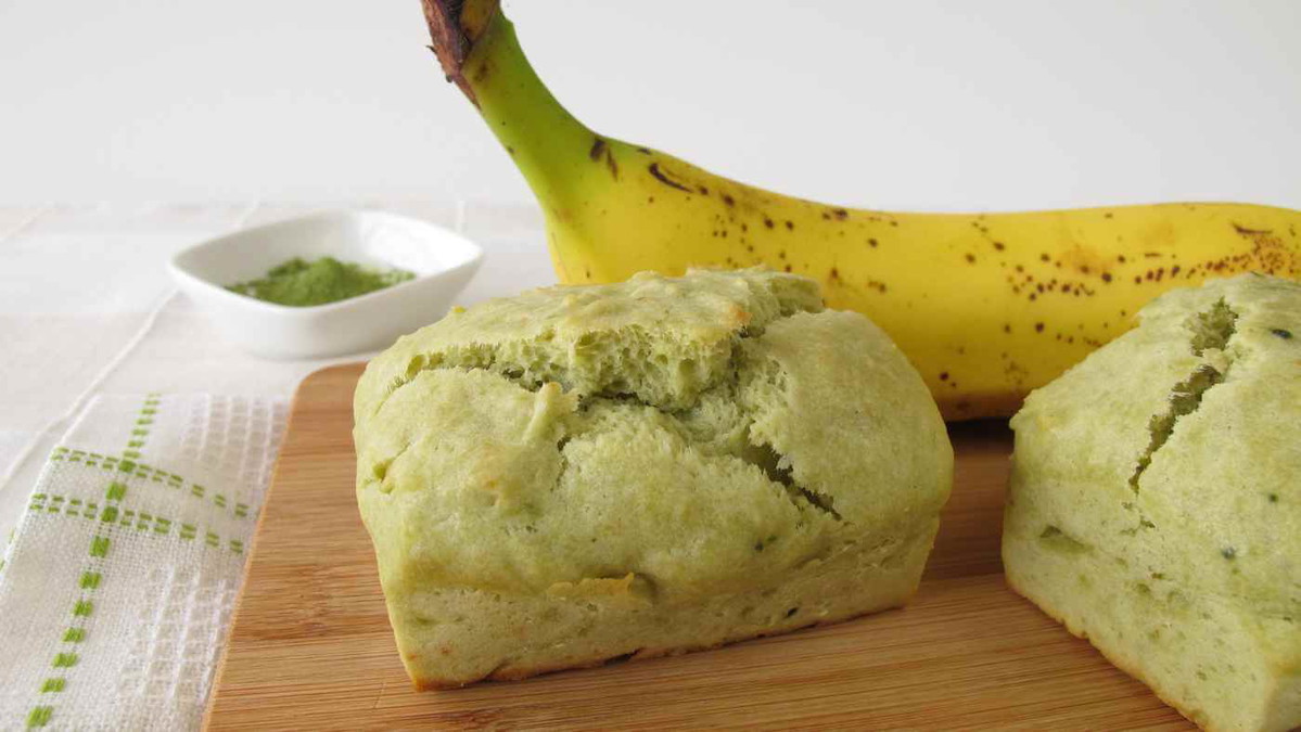 Pane alla banana Matcha