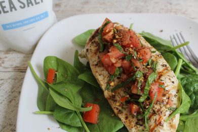 Grilled Bruschetta Chicken Salad
