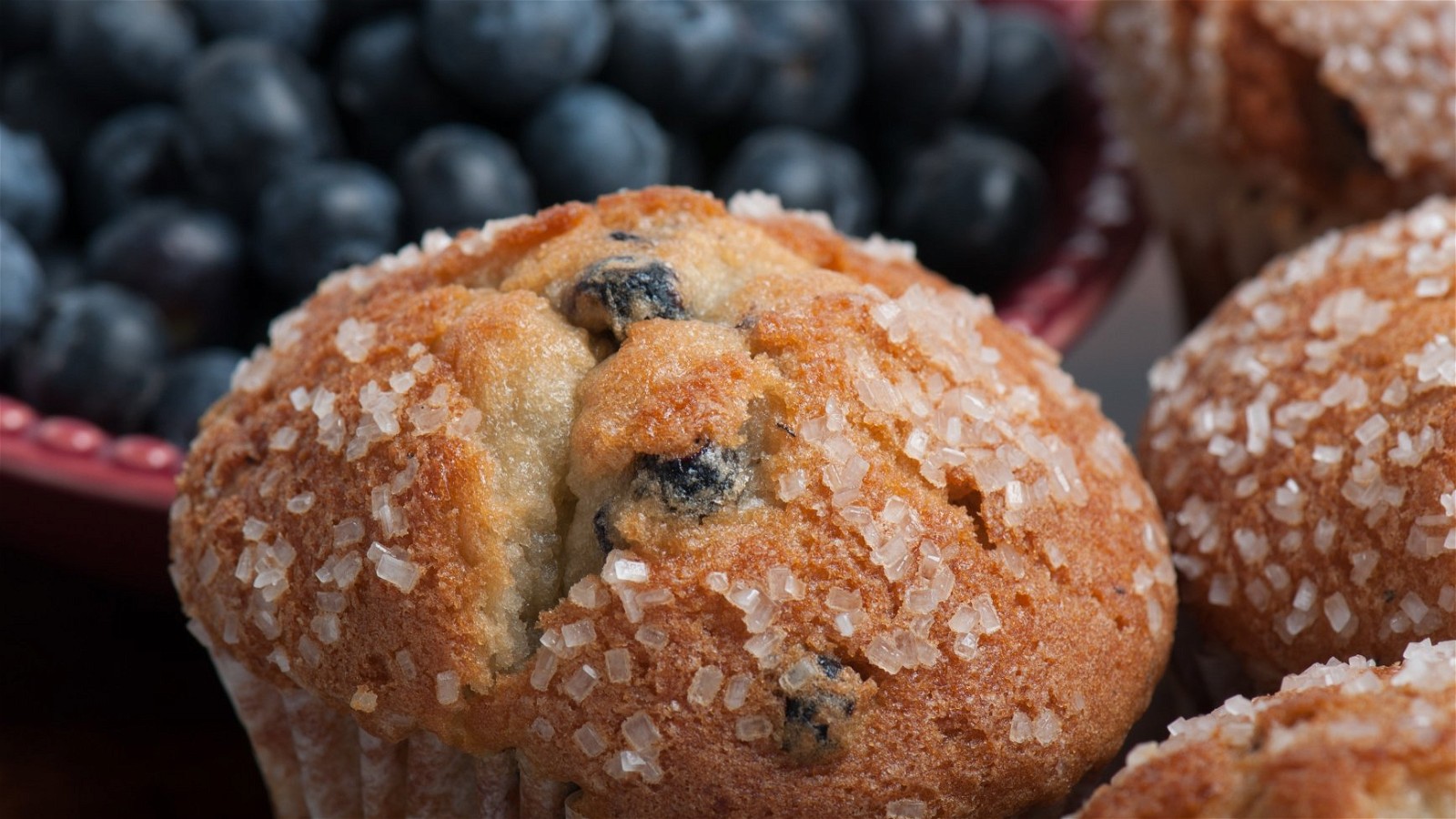 Image of SOUR CREAM BLUEBERRY MUFFINS