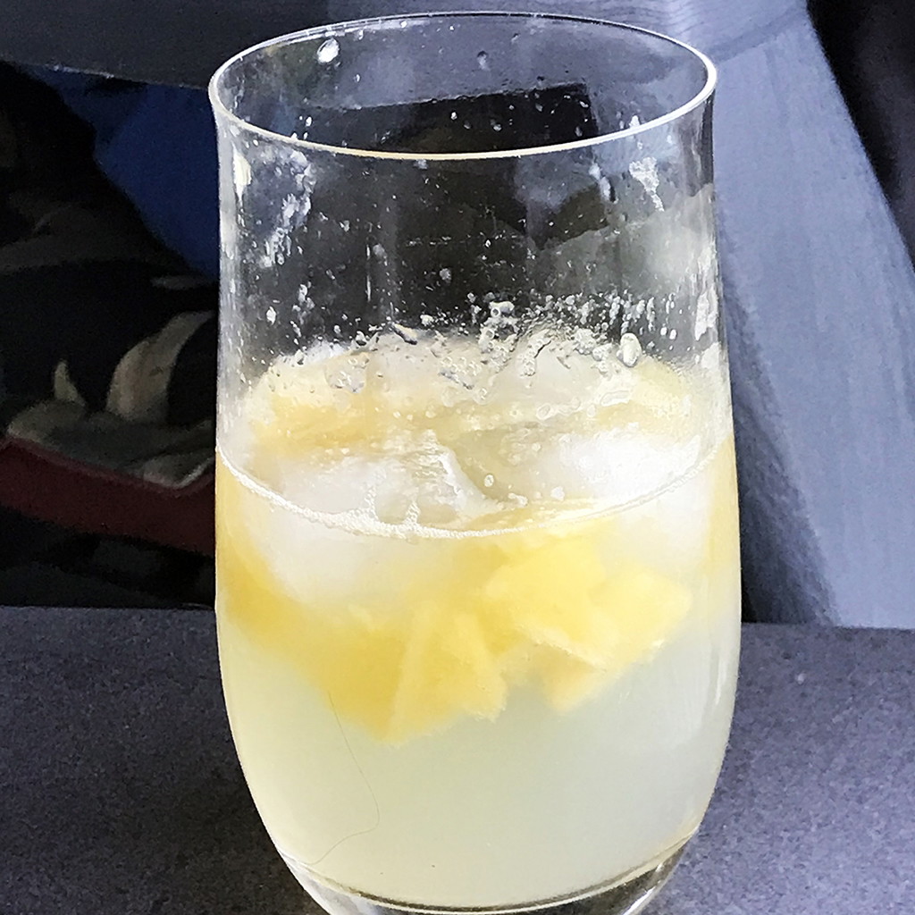Peach Basil Cocktail