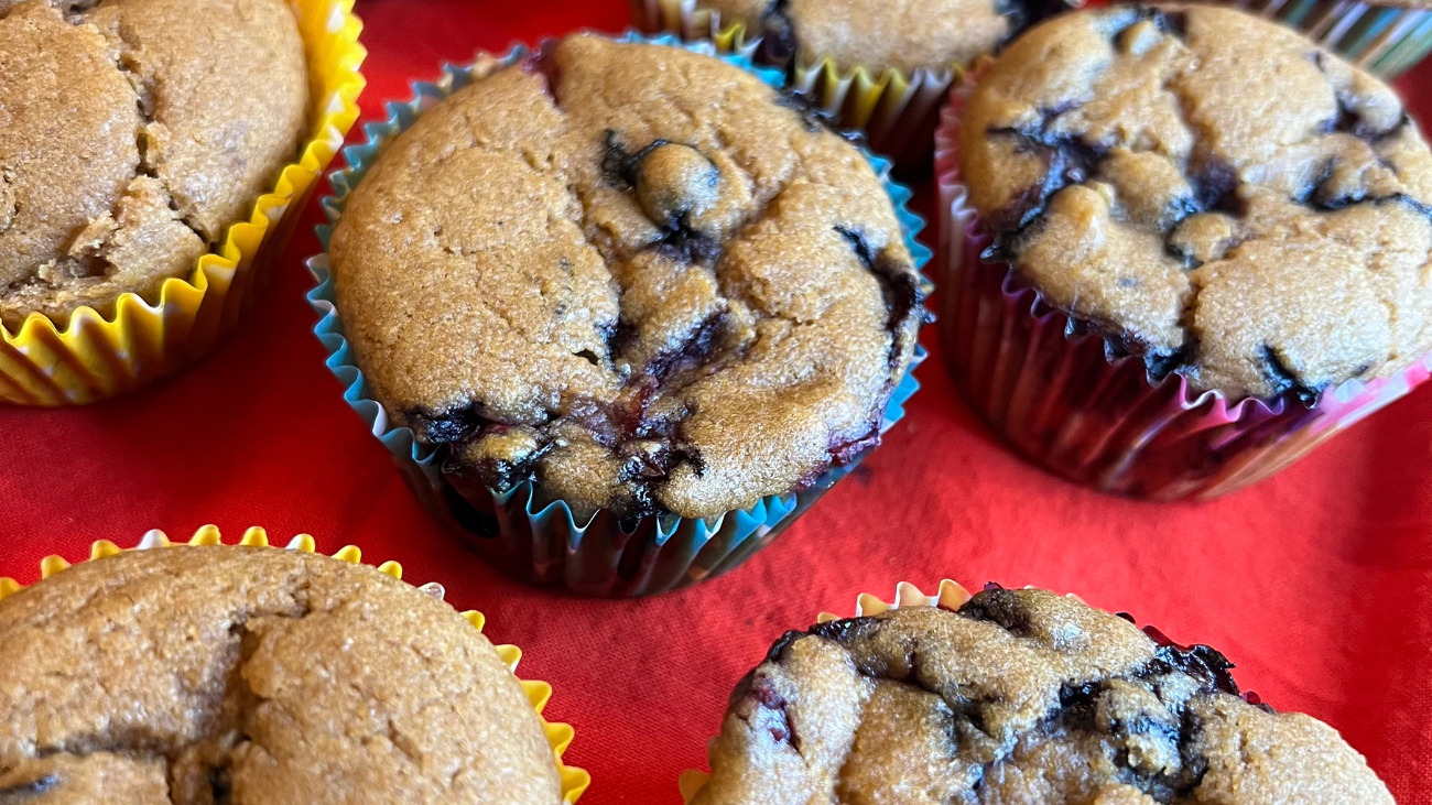 Image of Alkaline Vegan Blueberry Muffins with Sea Moss