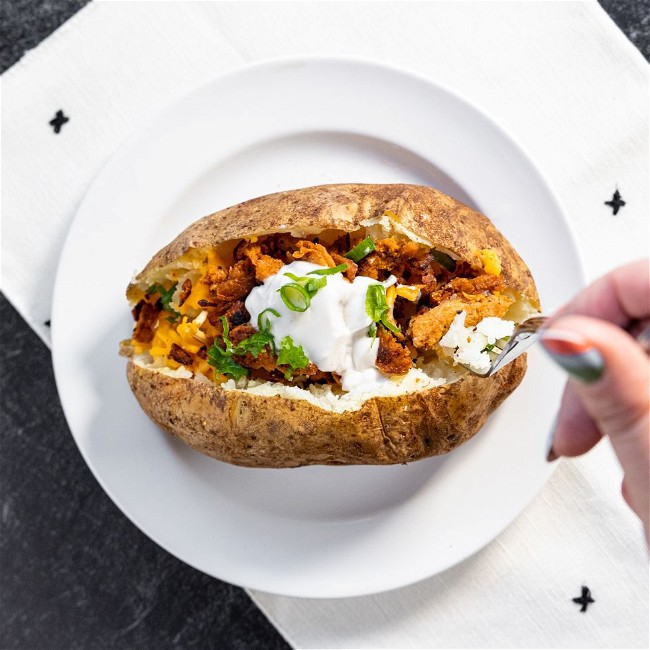 Image of Barvecue Loaded Baked Potatoes  