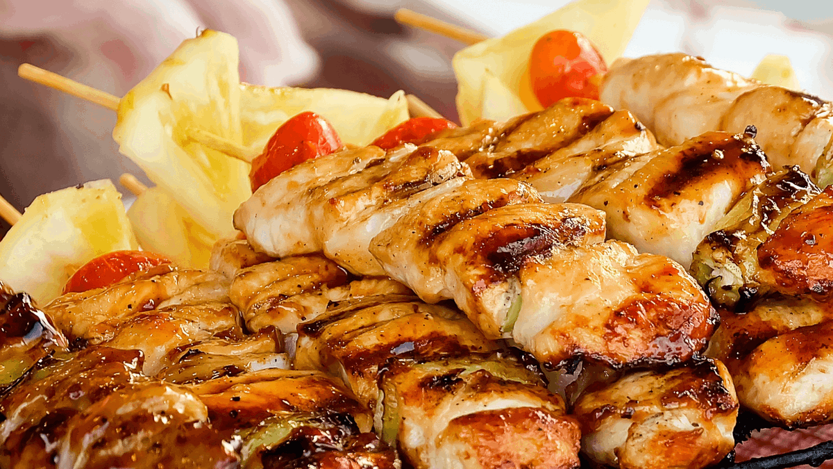 Pineapple Teriyaki Chicken Skewers