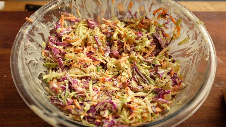 Image of Store in the refrigerator for up to a week. Slaw...