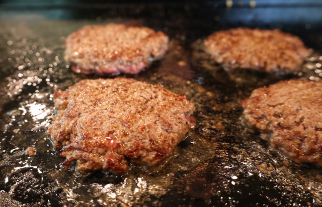 Image of Move the burgers to the side and top with pepper...