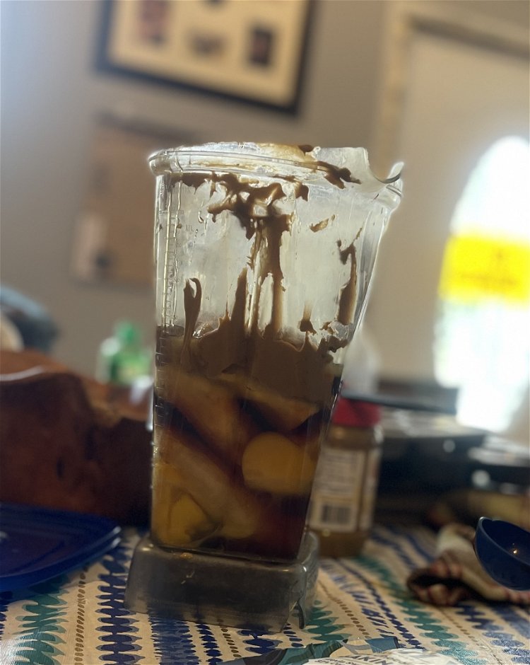 Image of Add all ingredients except your chips to a blender.