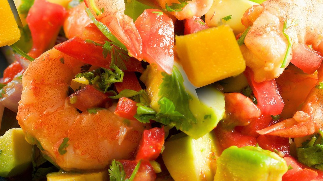 Image of Mango Shrimp Salad with Lime Grapefruit Dressing