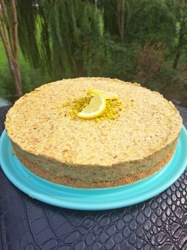 No-bake Pistazien-Cheesecake