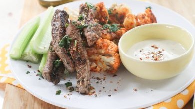 Image of BUFFALO STEAK AND CAULIFLOWER