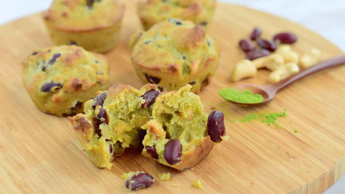 Matcha Mochi Muffins