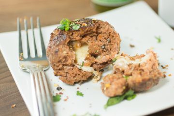 MOZZARELLA STUFFED MEATBALLS